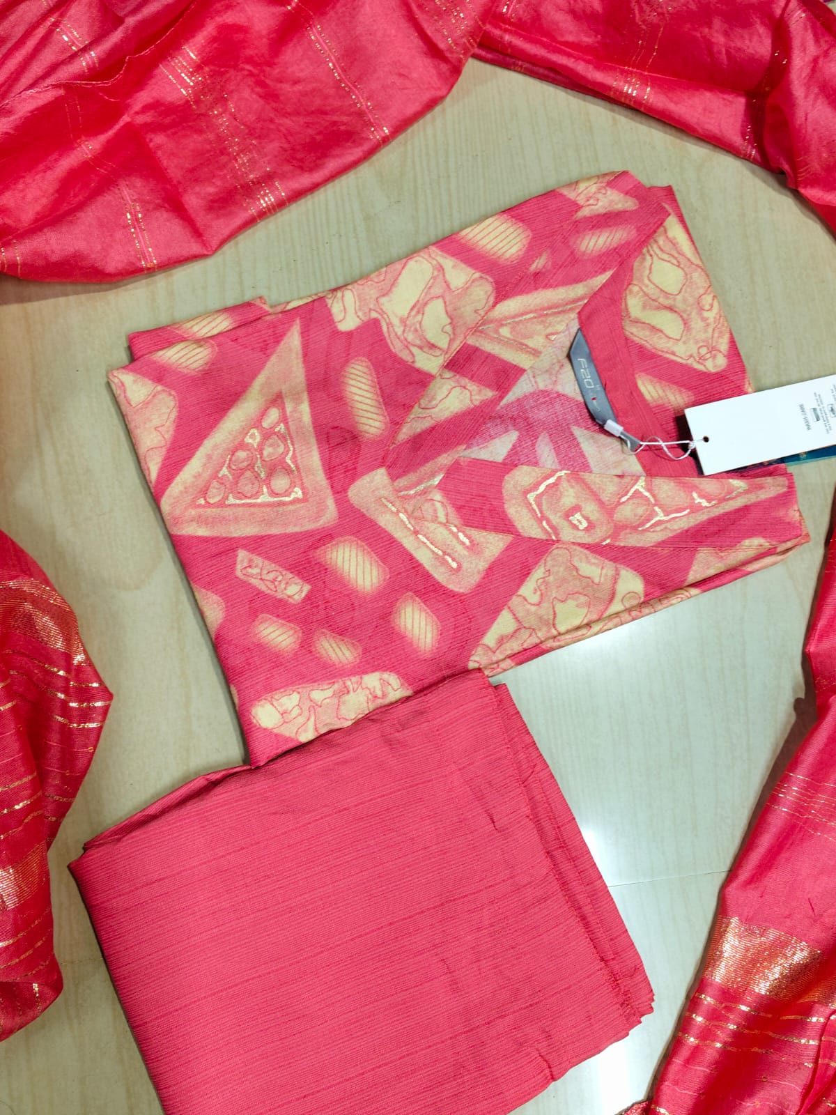 Kurti with Pant and Linen Dupatta sets - KPL33