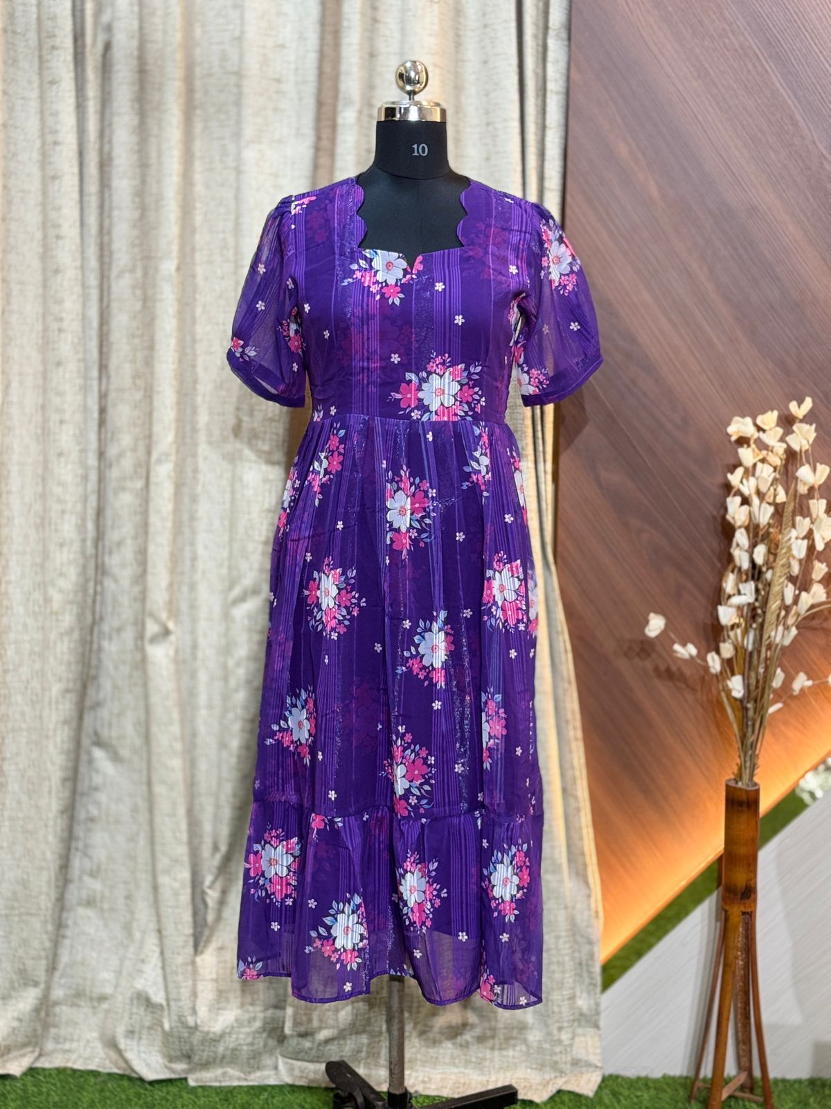 Georgette Floral Frock GFF33