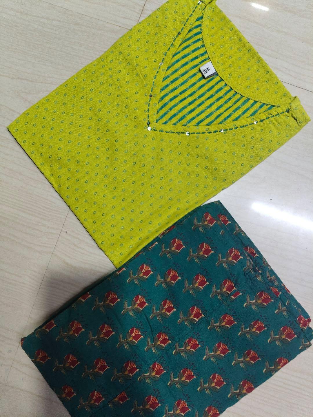 Short Kurthi With Cotton Palazzo  SKP33