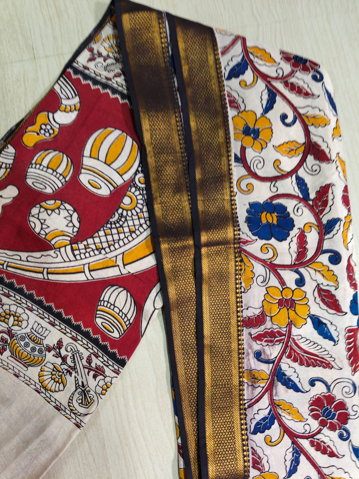 Kalamkari Pure Cotton Duppatas KCD34