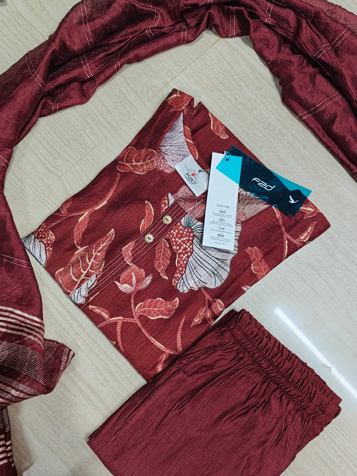 Premium Shiny Vetican Silk Kurti - SVK34