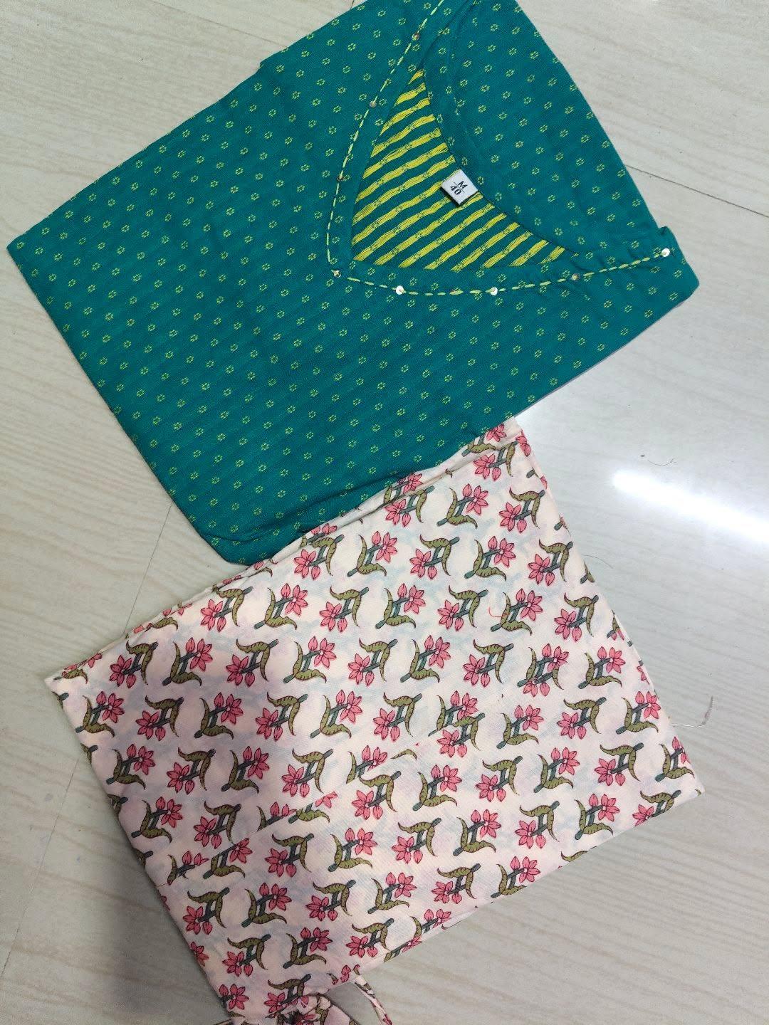 Short Kurthi With Cotton Palazzo  SKP35