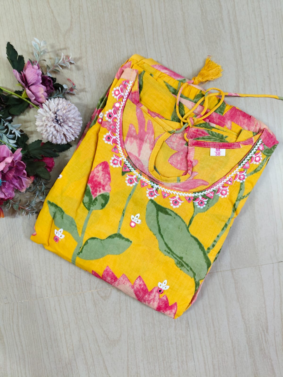 Cotton Long Sleveless Frocks CLF35