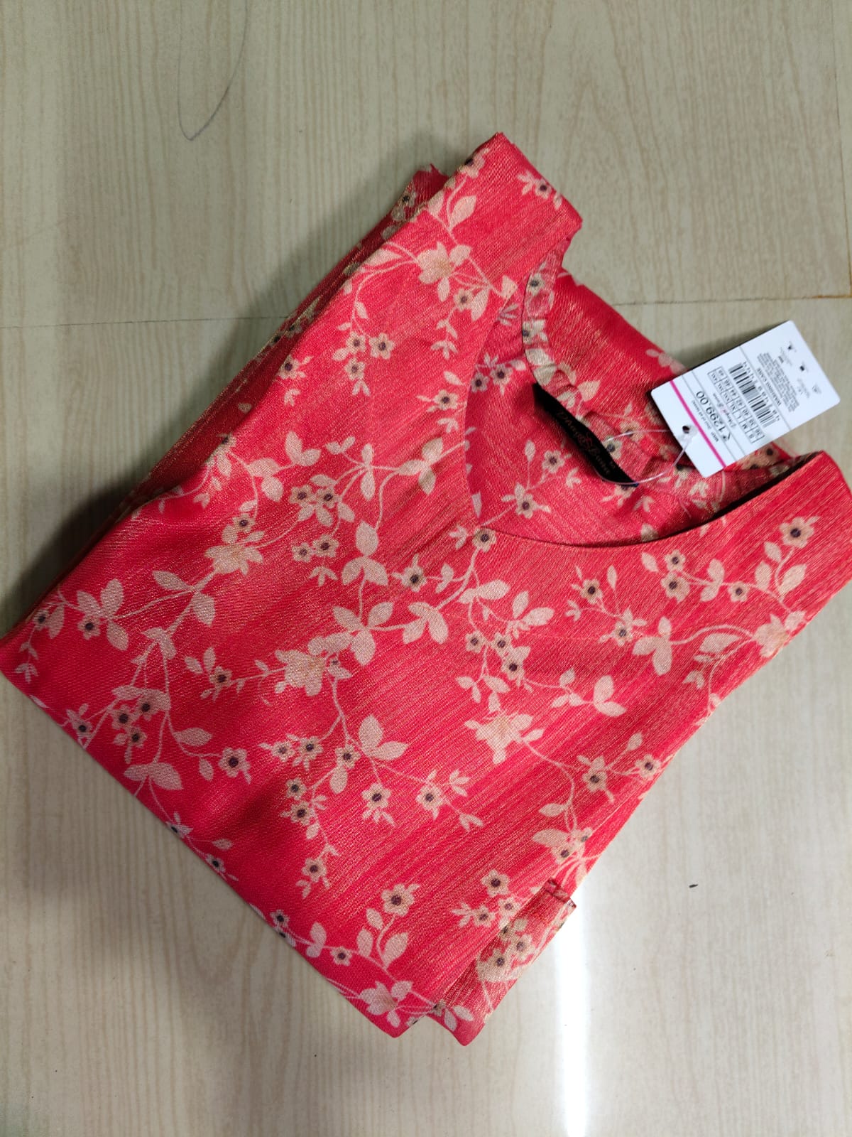 Floral Tissue Kurti - FTK34