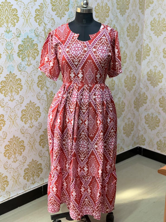 Premium Cotton Frock - CFF236