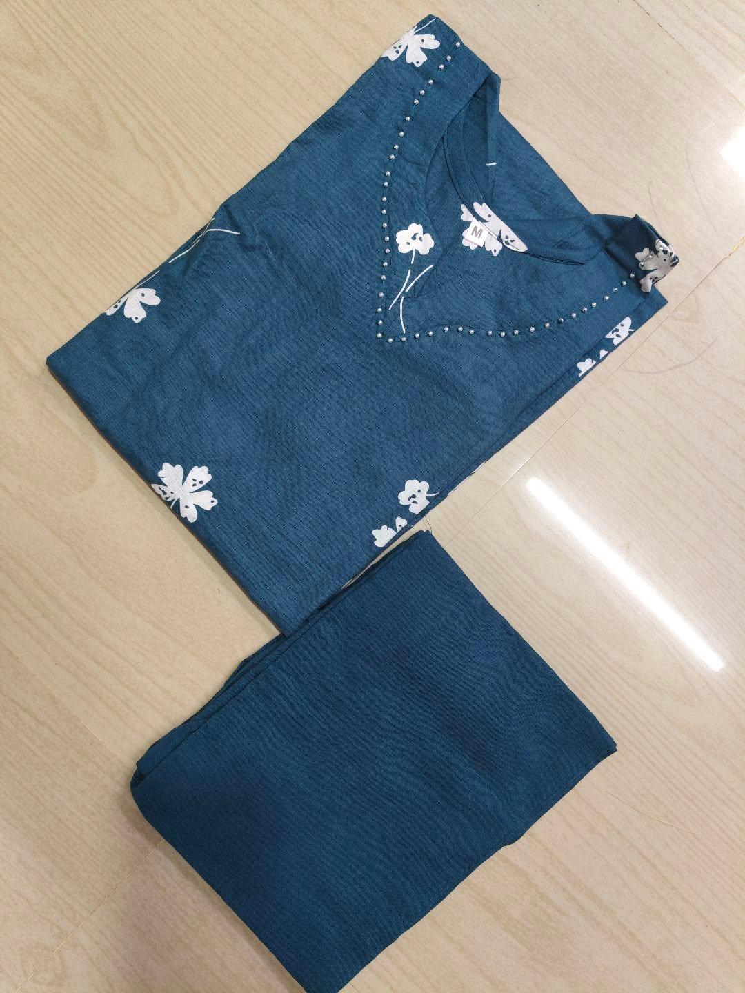 Jaipur Cotton Kurti with Pant  JCK36 (Check Our Size Chart Before Placing the Order)