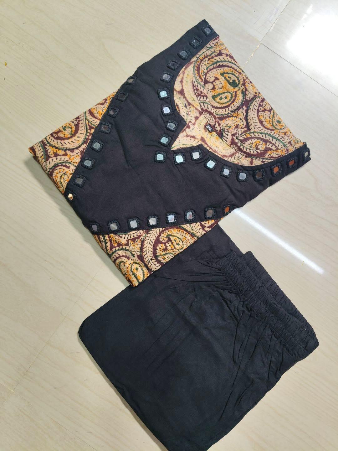 Kalamkari Kurti With Phant  PKA37
