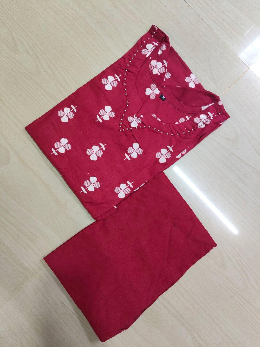 Jaipur Cotton Kurti with Pant  JCK37 (Check Our Size Chart Before Placing the Order)