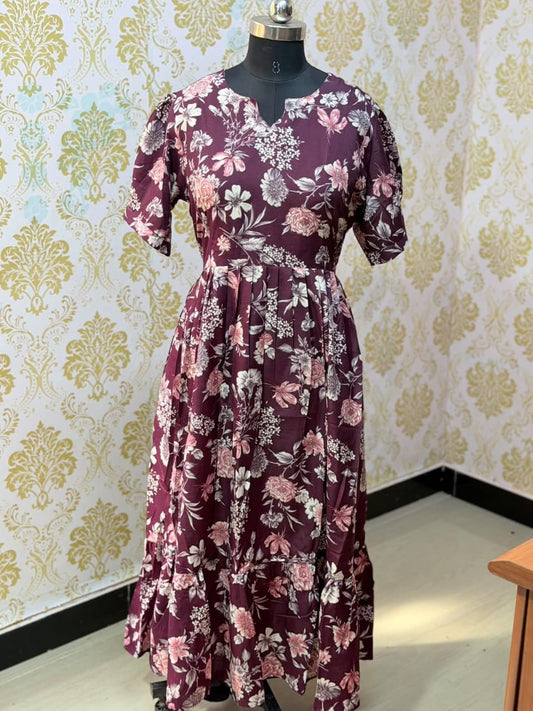 Premium Cotton Frock - CFF237