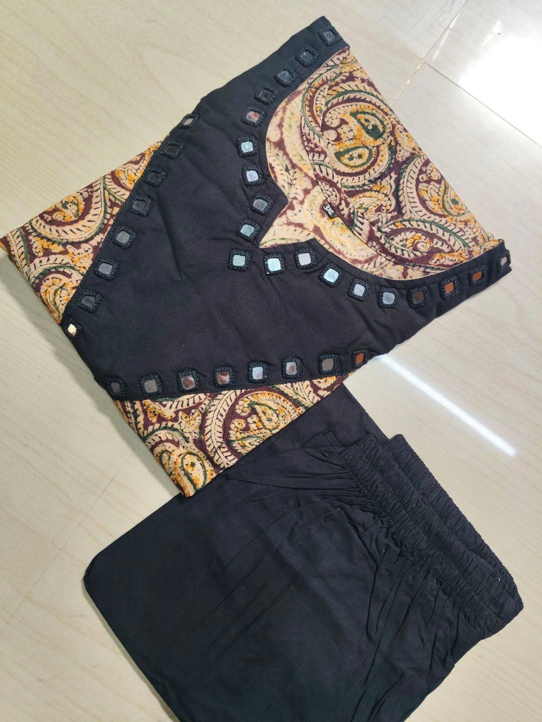 Kalamkari Kurti With Phant  PKA37