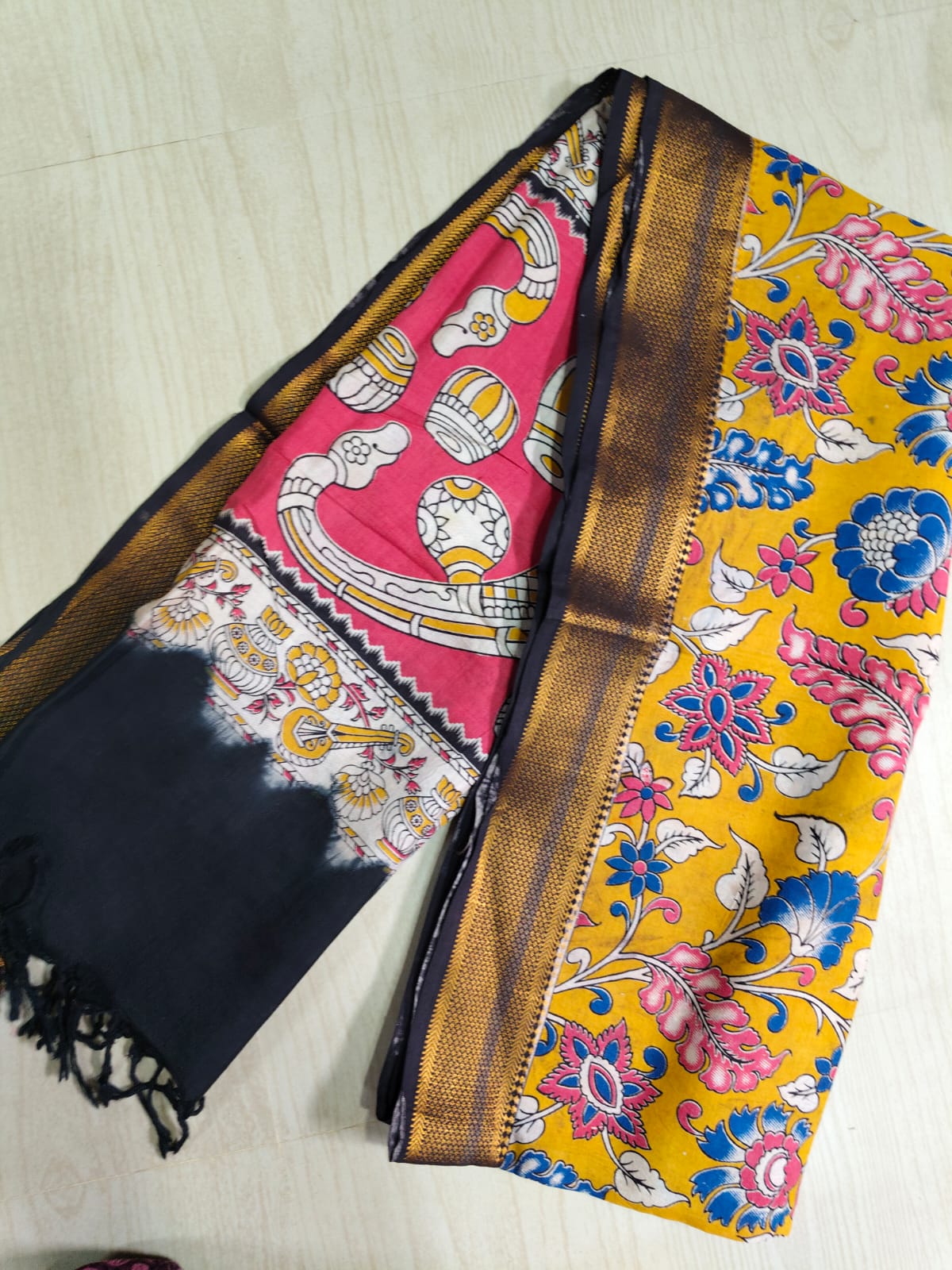 Kalamkari Pure Cotton Duppatas KCD37