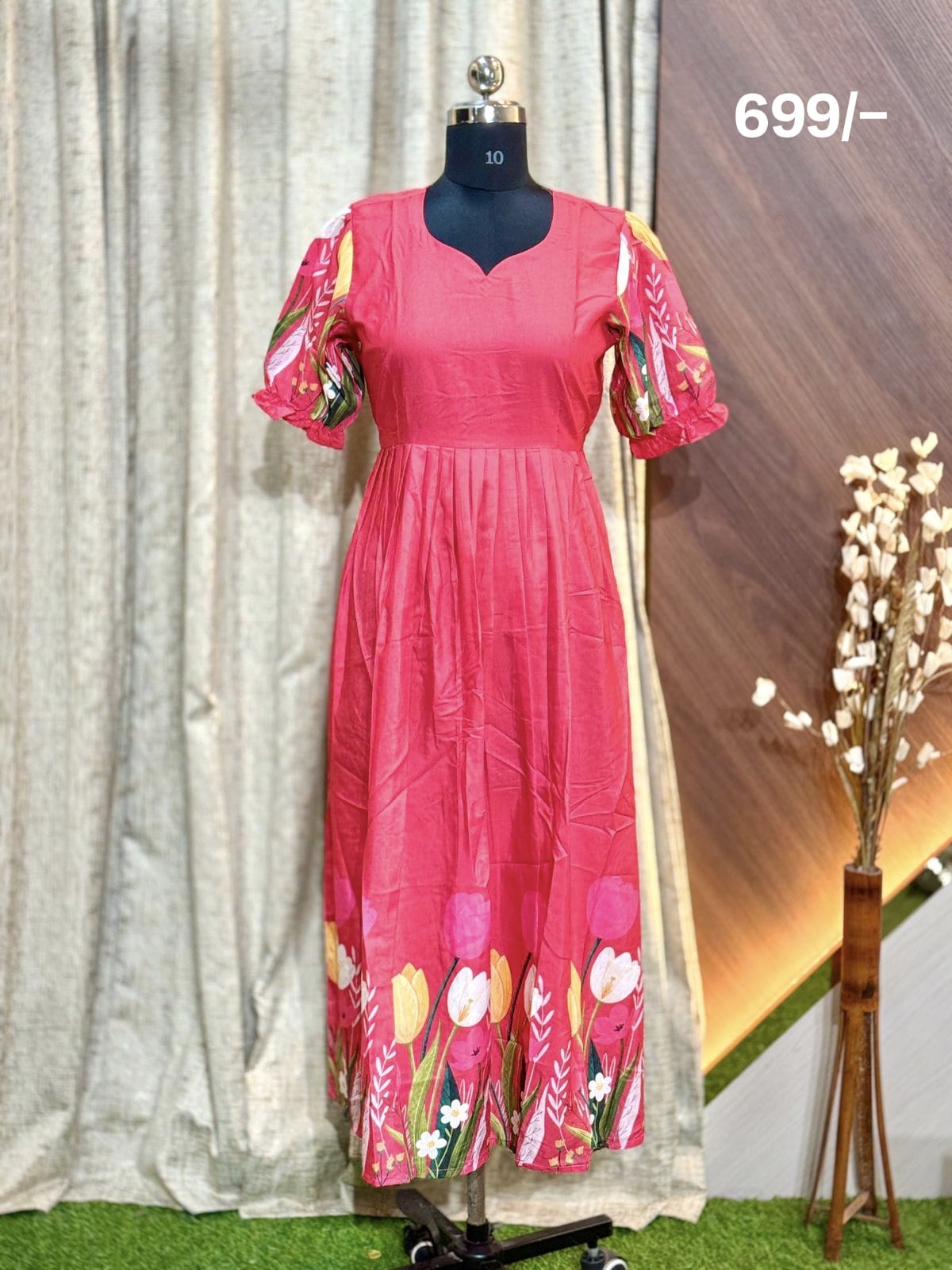 Georgette Floral Frock GFF38
