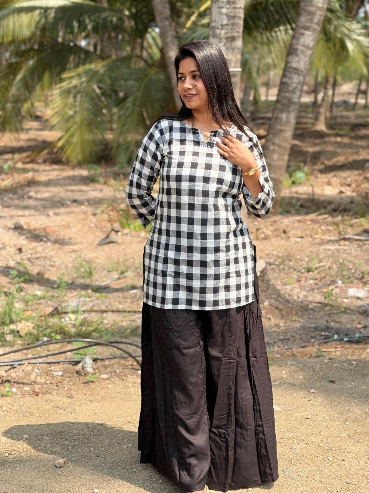 Short Kurthi With Rayon Palazzo  SKP32