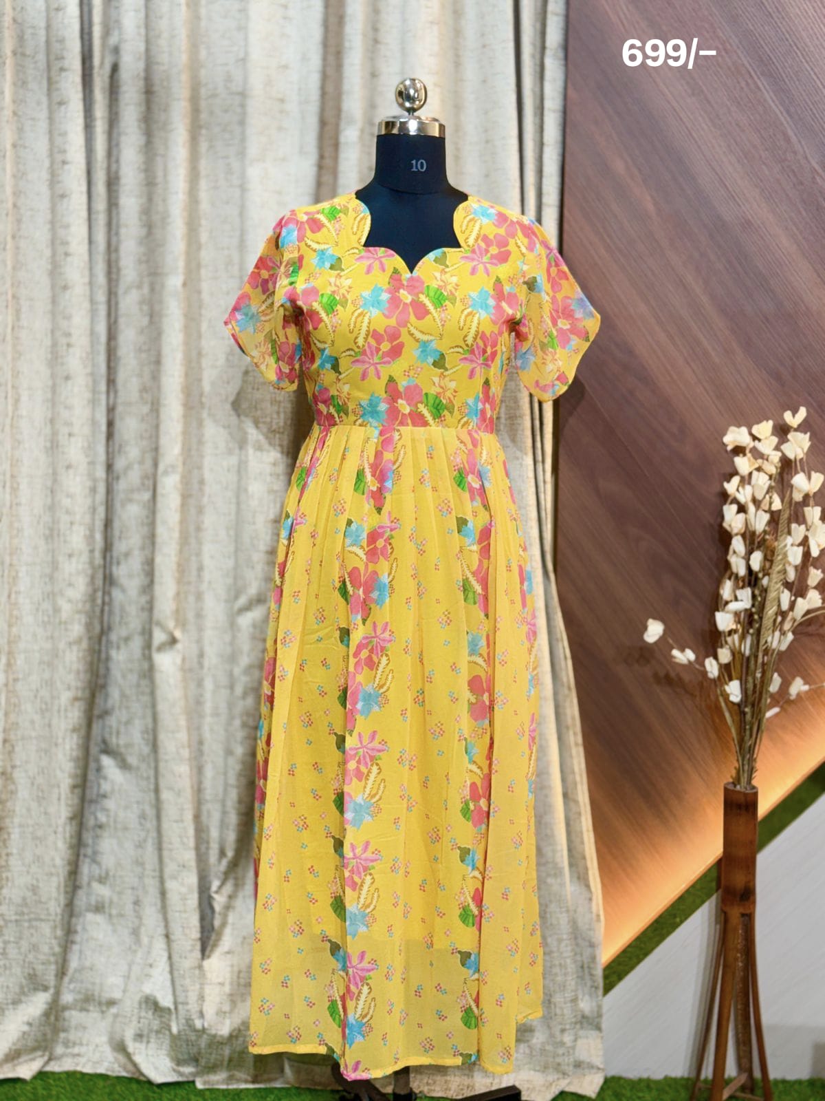 Georgette Floral Frock GFF39