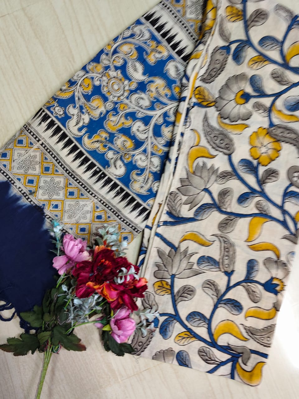 Kalamkari Pure Cotton Duppatas KCD03