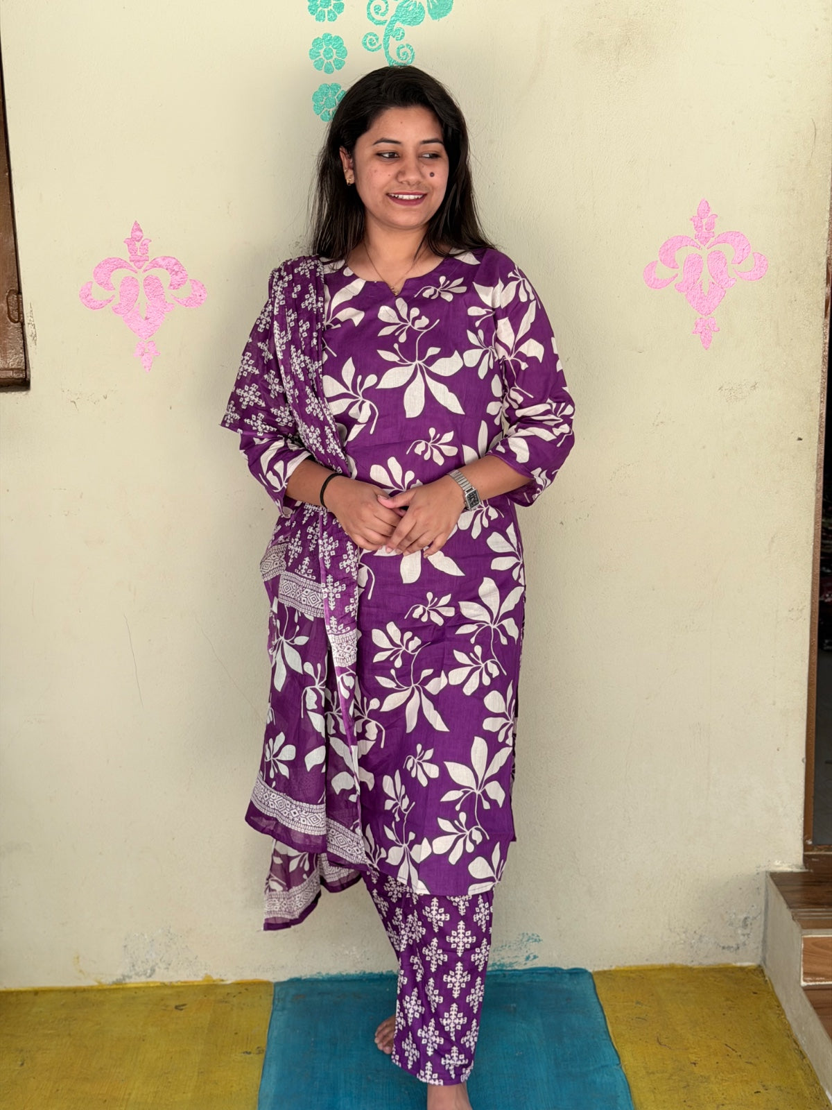 Jaipur Cotton Kurti Set - JKS03 (Check Our Size Chart Before Placing the Order)