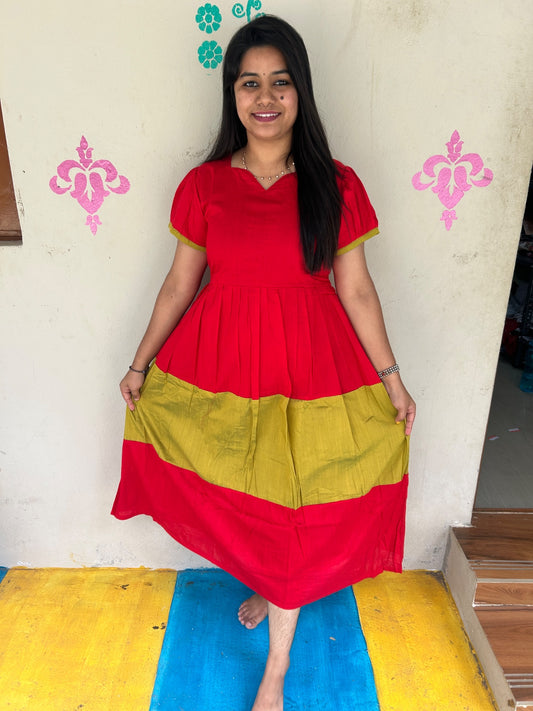 Raw Silk Frock RF03