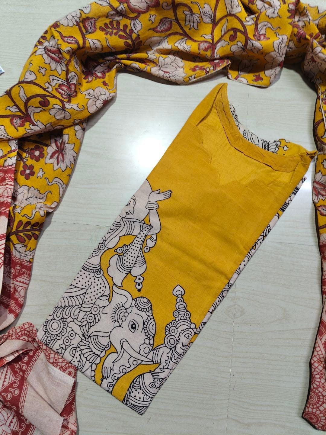 Kalamkari Kurti With Dupatta  KK84