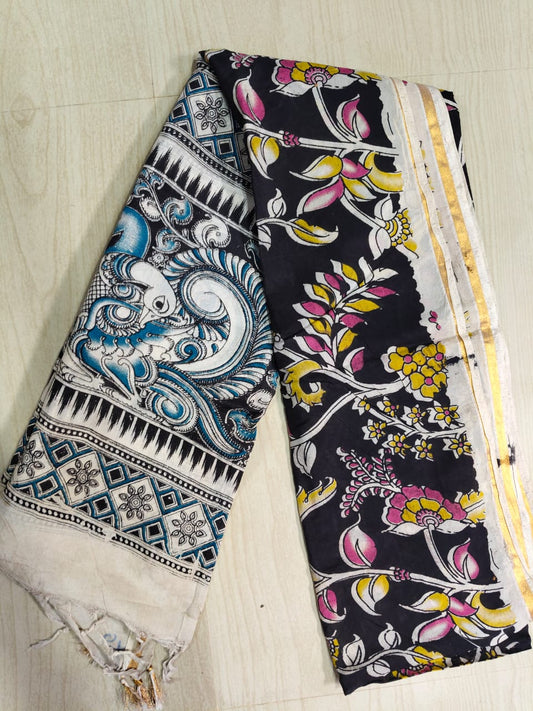 Kalamkari Pure Cotton Duppatas KCD40