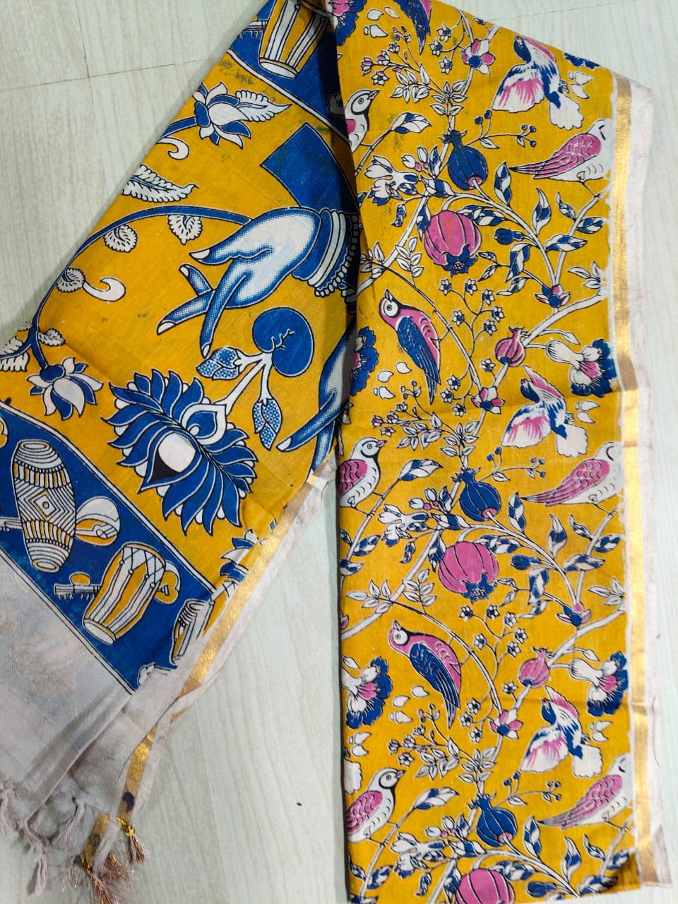 Kalamkari Pure Cotton Duppatas KCD41