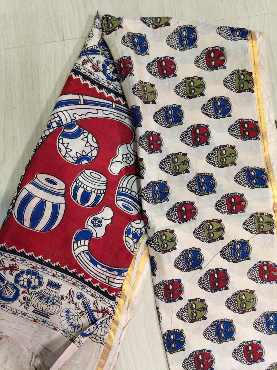 Kalamkari Pure Cotton Duppatas KCD42