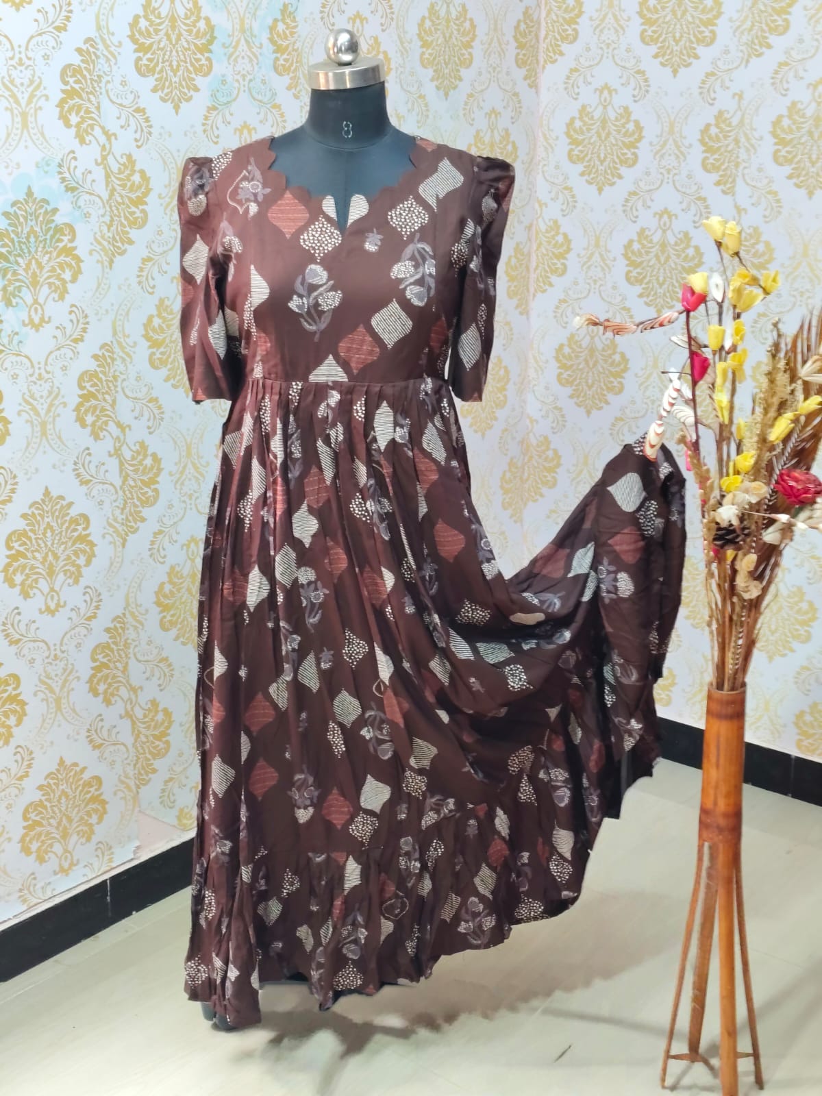 Premium Rayon Feeding Frock  IFF43