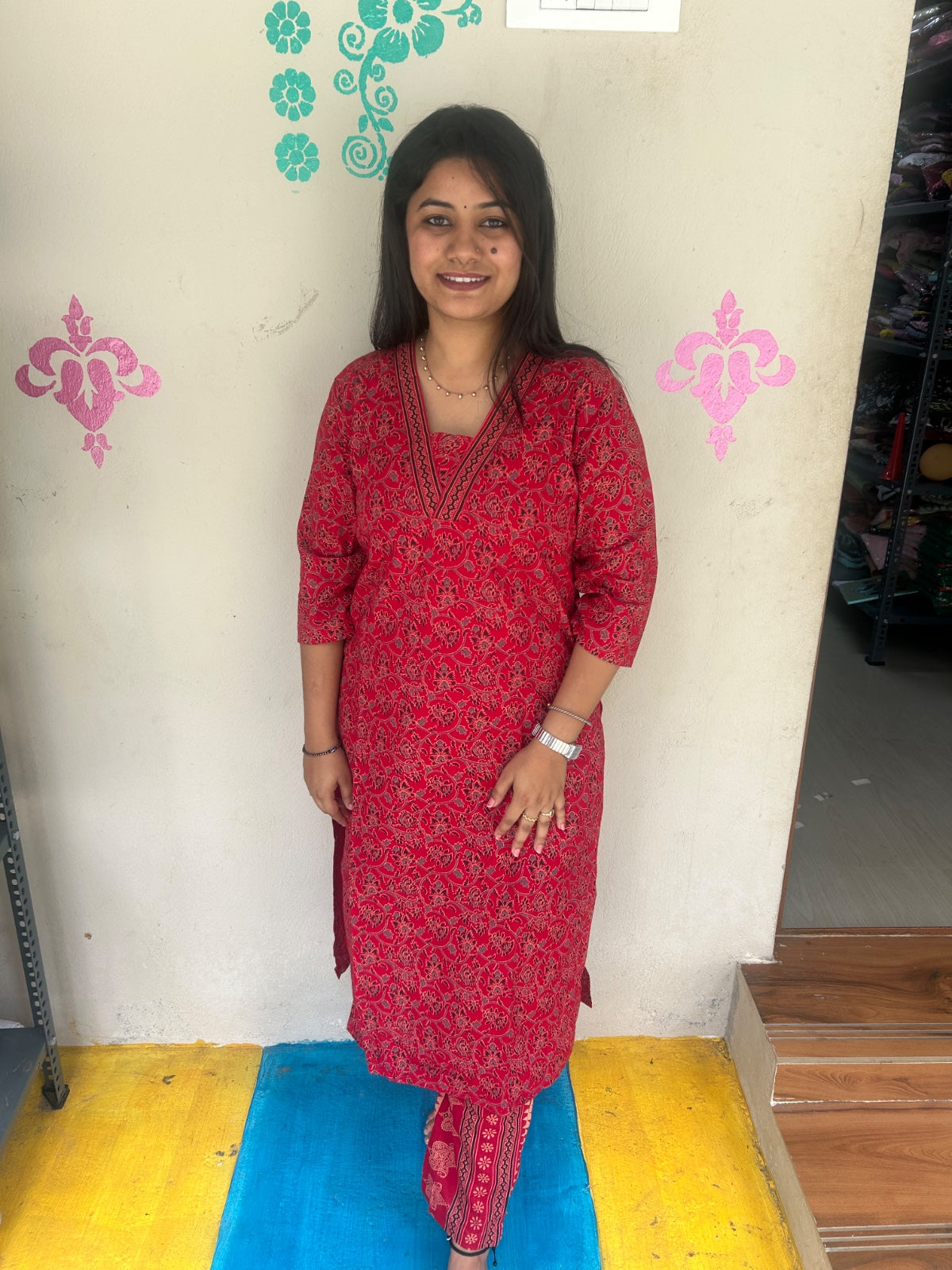 Cotton Kurti With Phant  CKP21