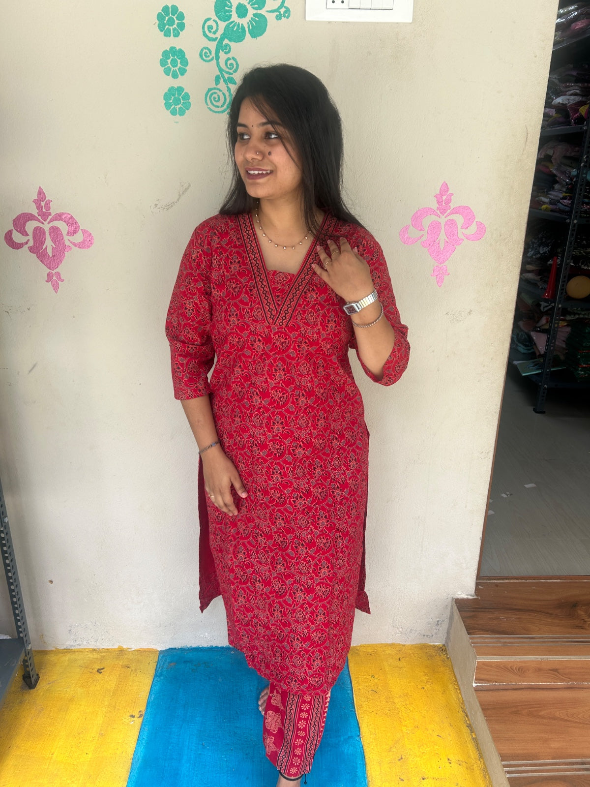 Cotton Kurti With Phant  CKP21