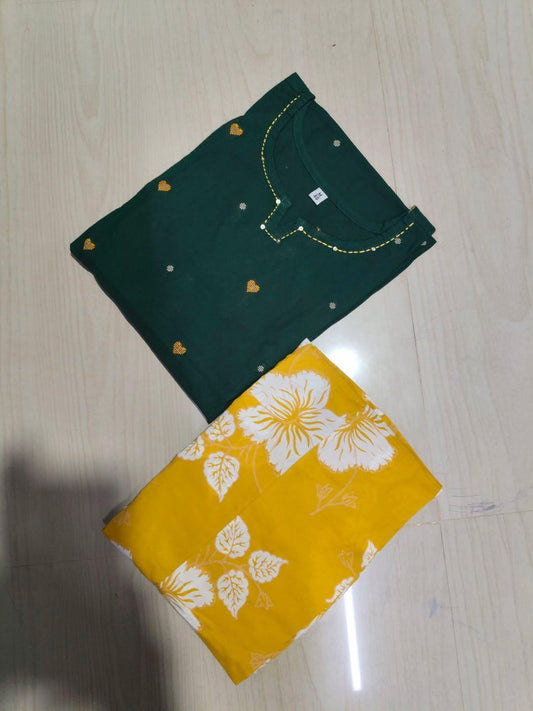 Short Kurthi With Cotton Palazzo  SKP44