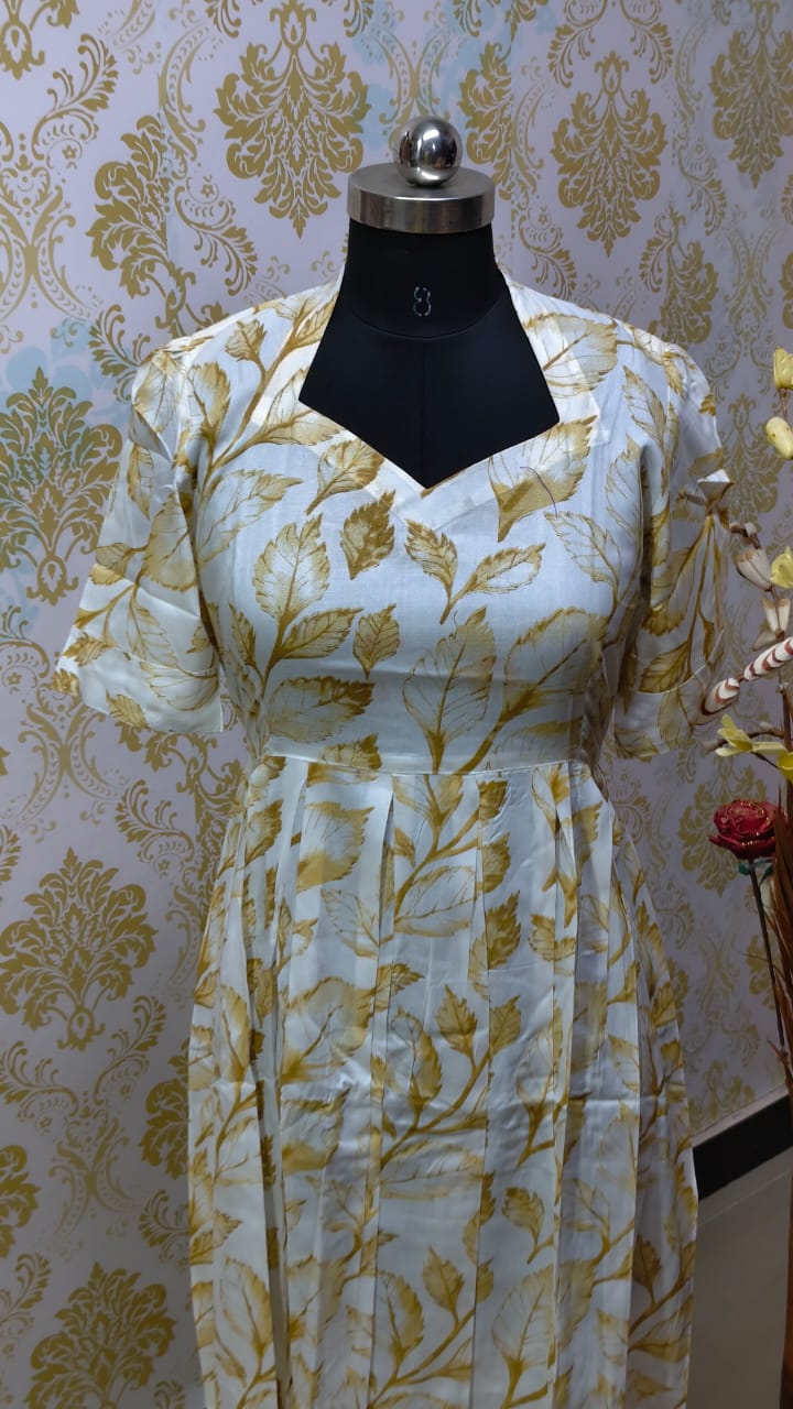 Rayon Floral Frock  CFF144