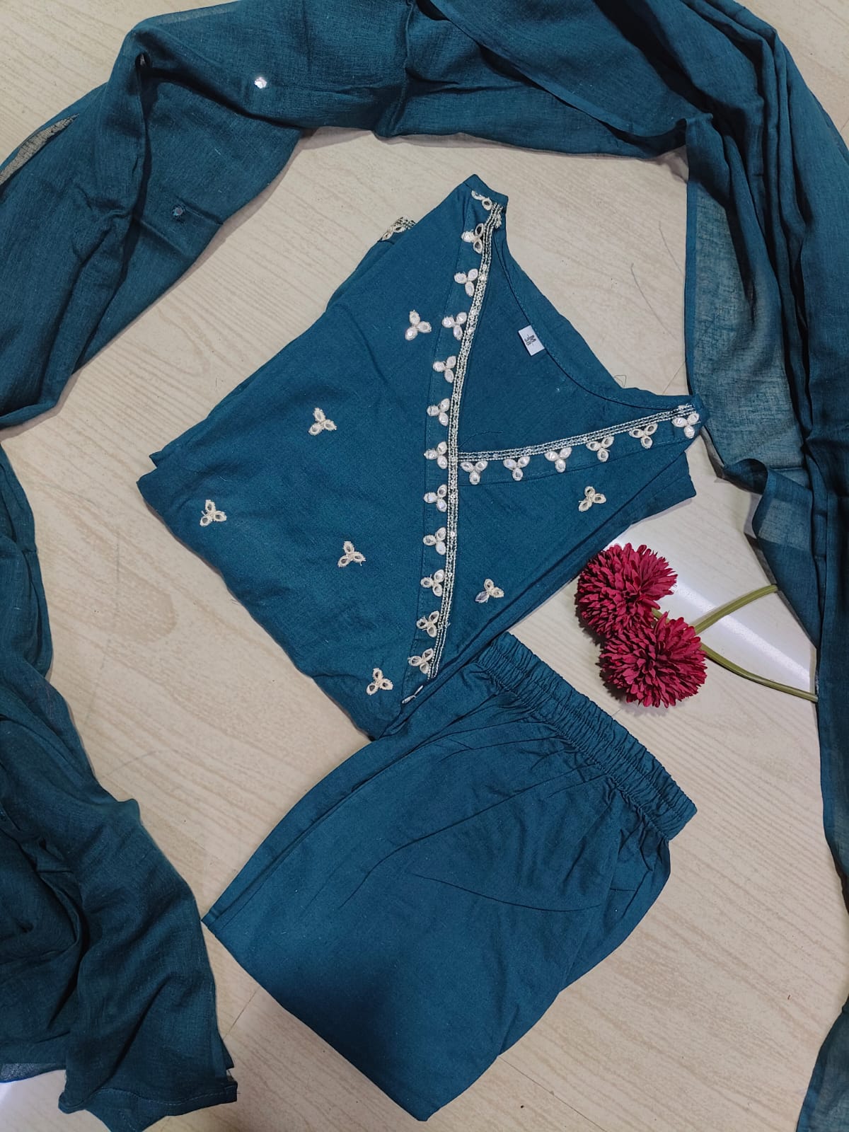 Cotton Floral Anarkali - CA46