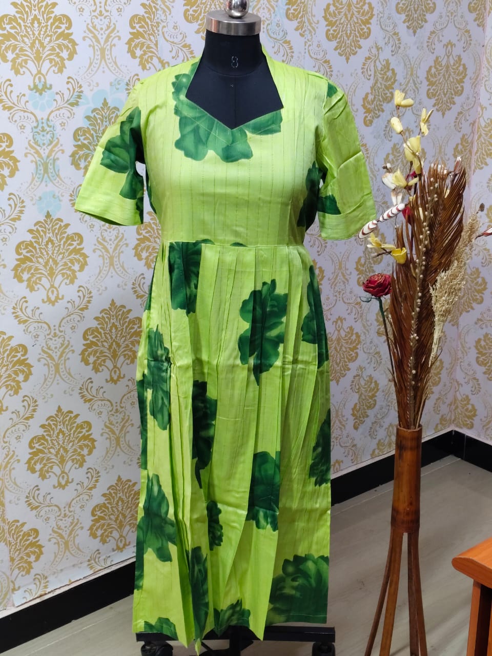 Rayon Floral Frock  CFF147