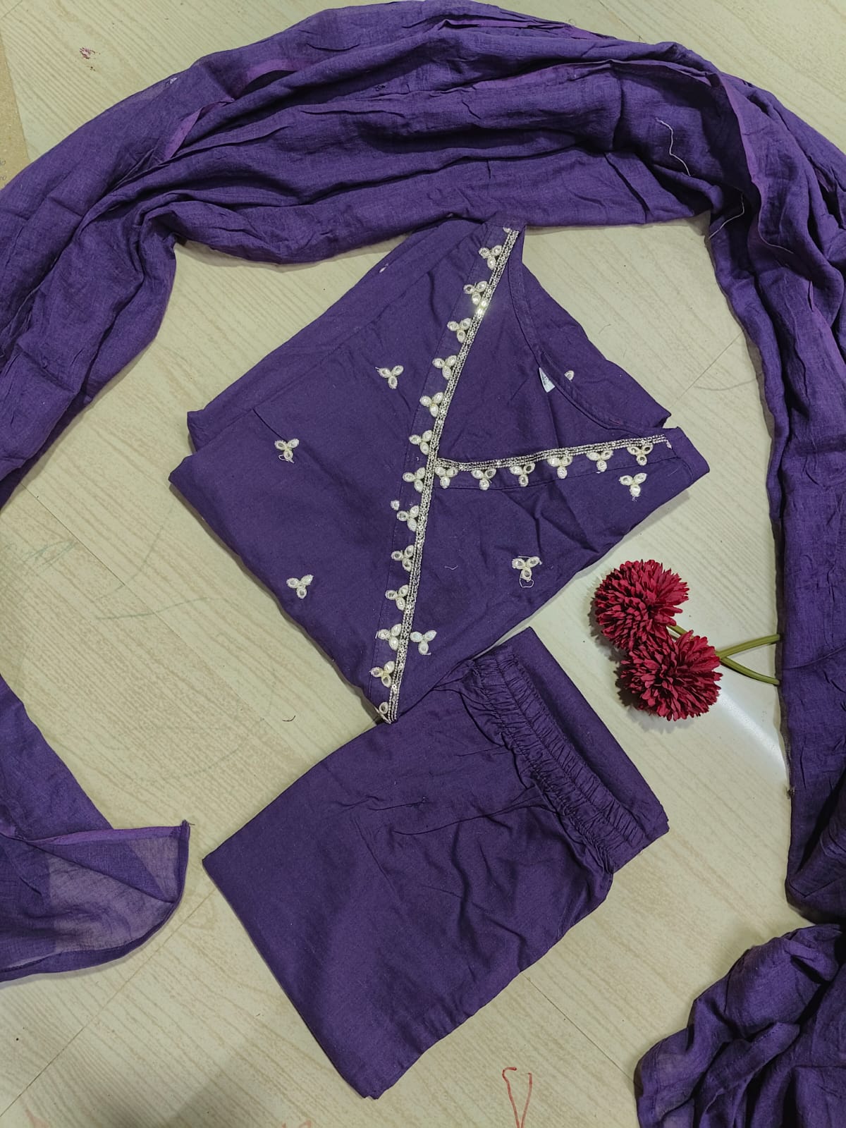 Cotton Floral Anarkali - CA47