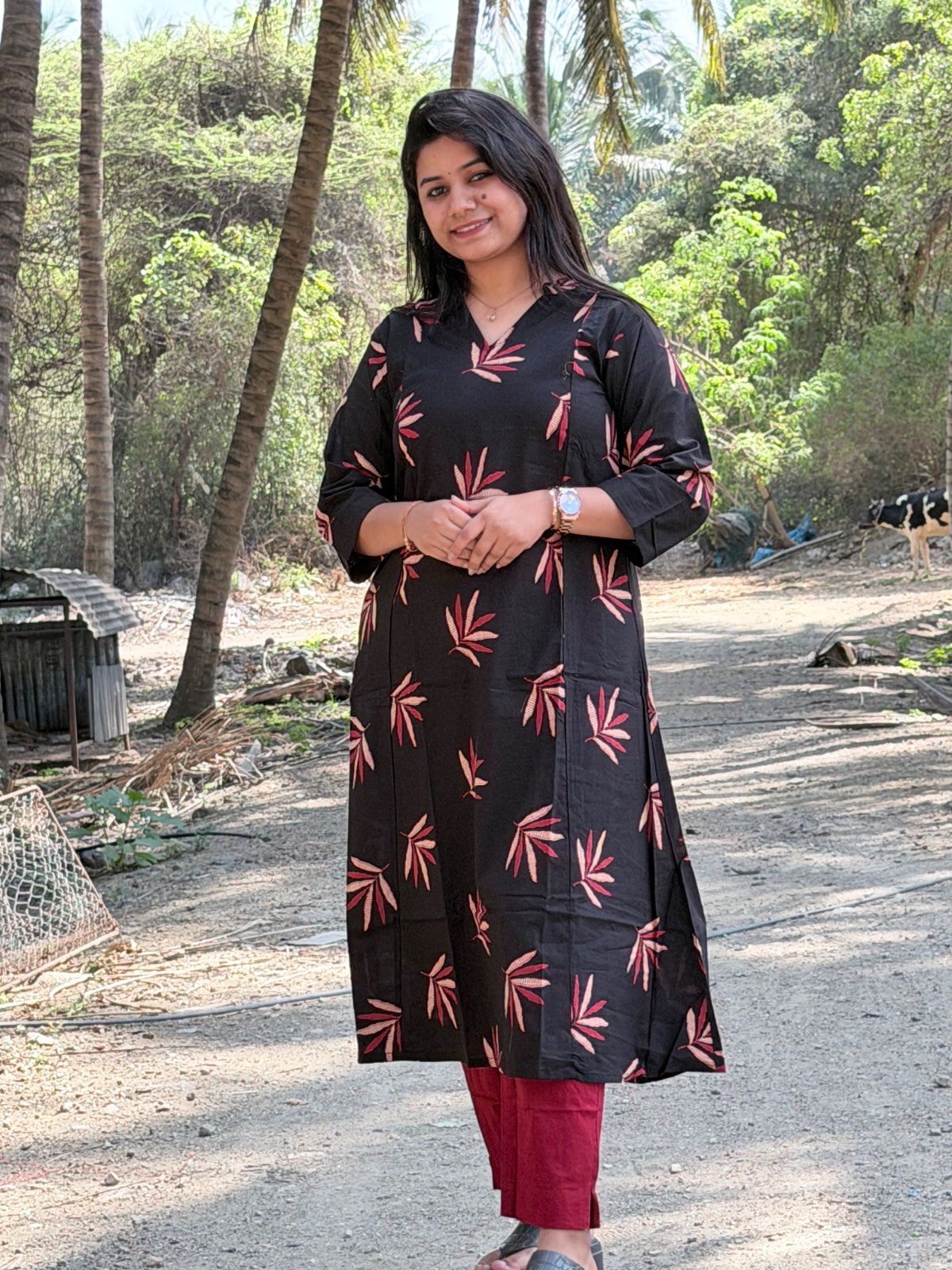 A  Line Cotton Kurti  AL48