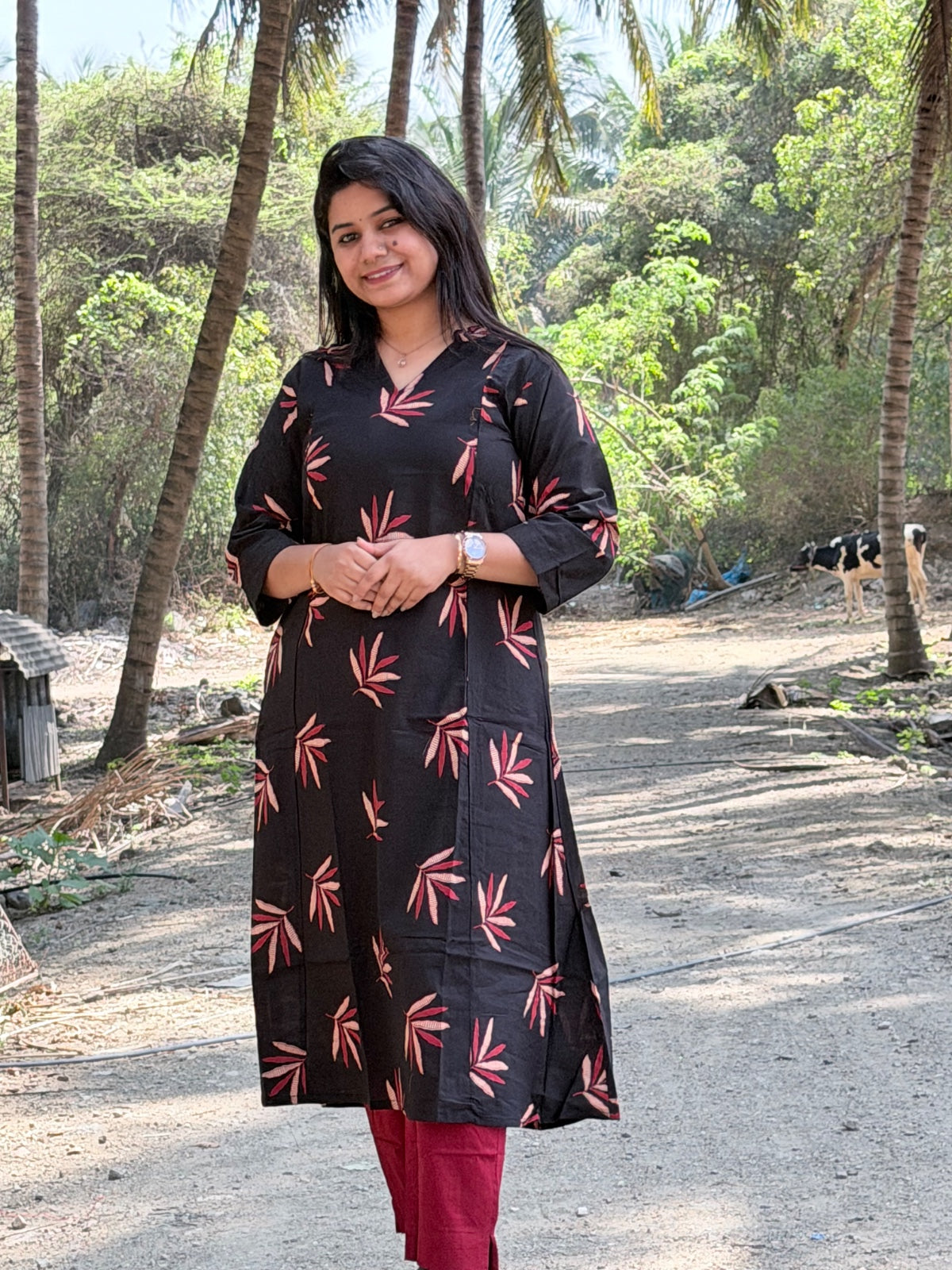 A  Line Cotton Kurti  AL48