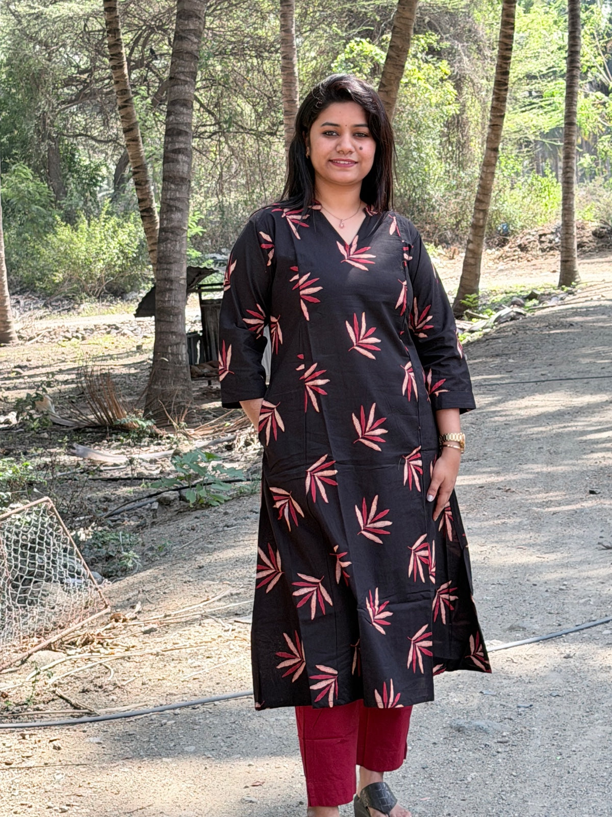 A  Line Cotton Kurti  AL48