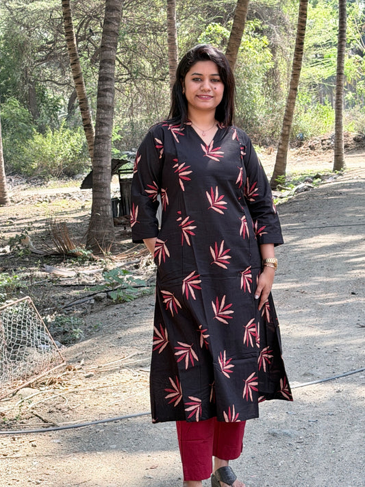 A  Line Cotton Kurti  AL48
