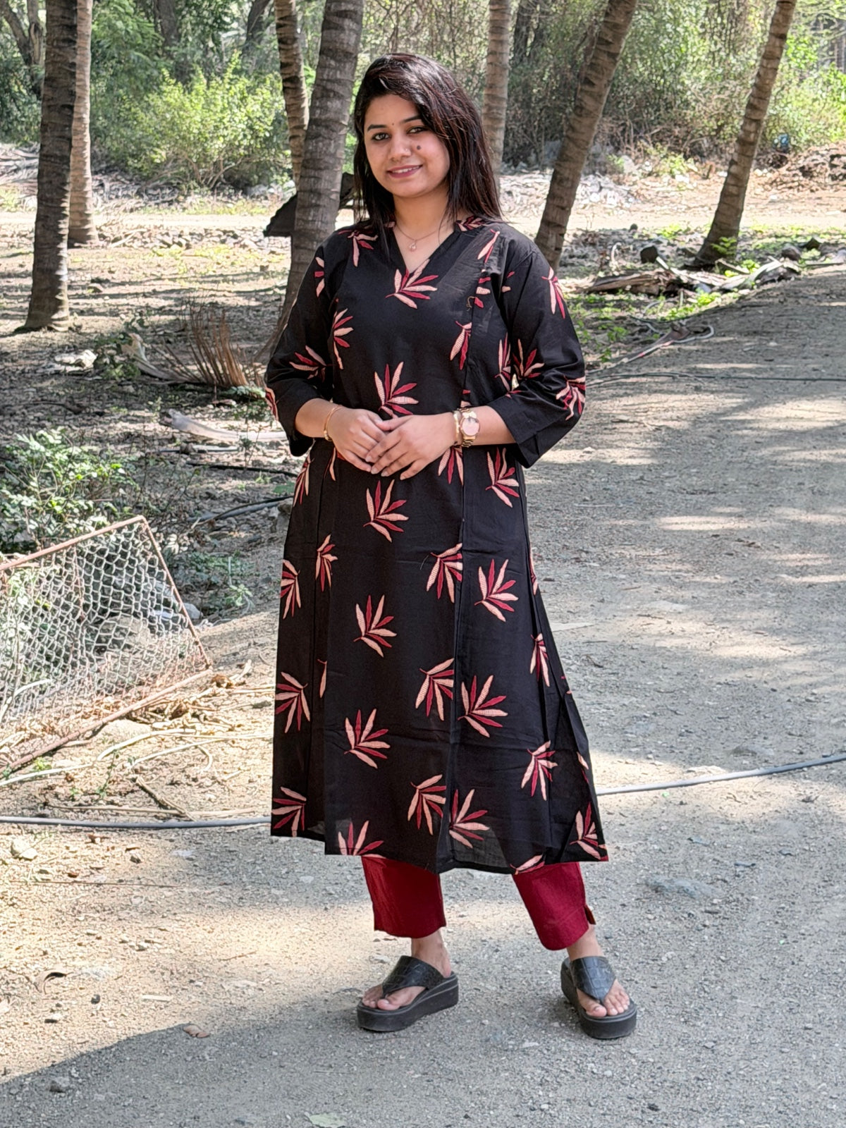 A  Line Cotton Kurti  AL48