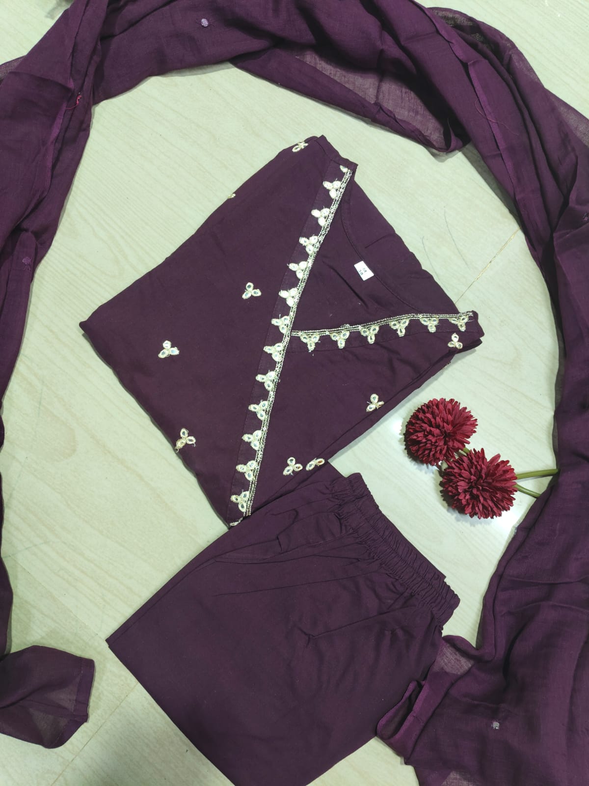 Cotton Floral Anarkali - CA48