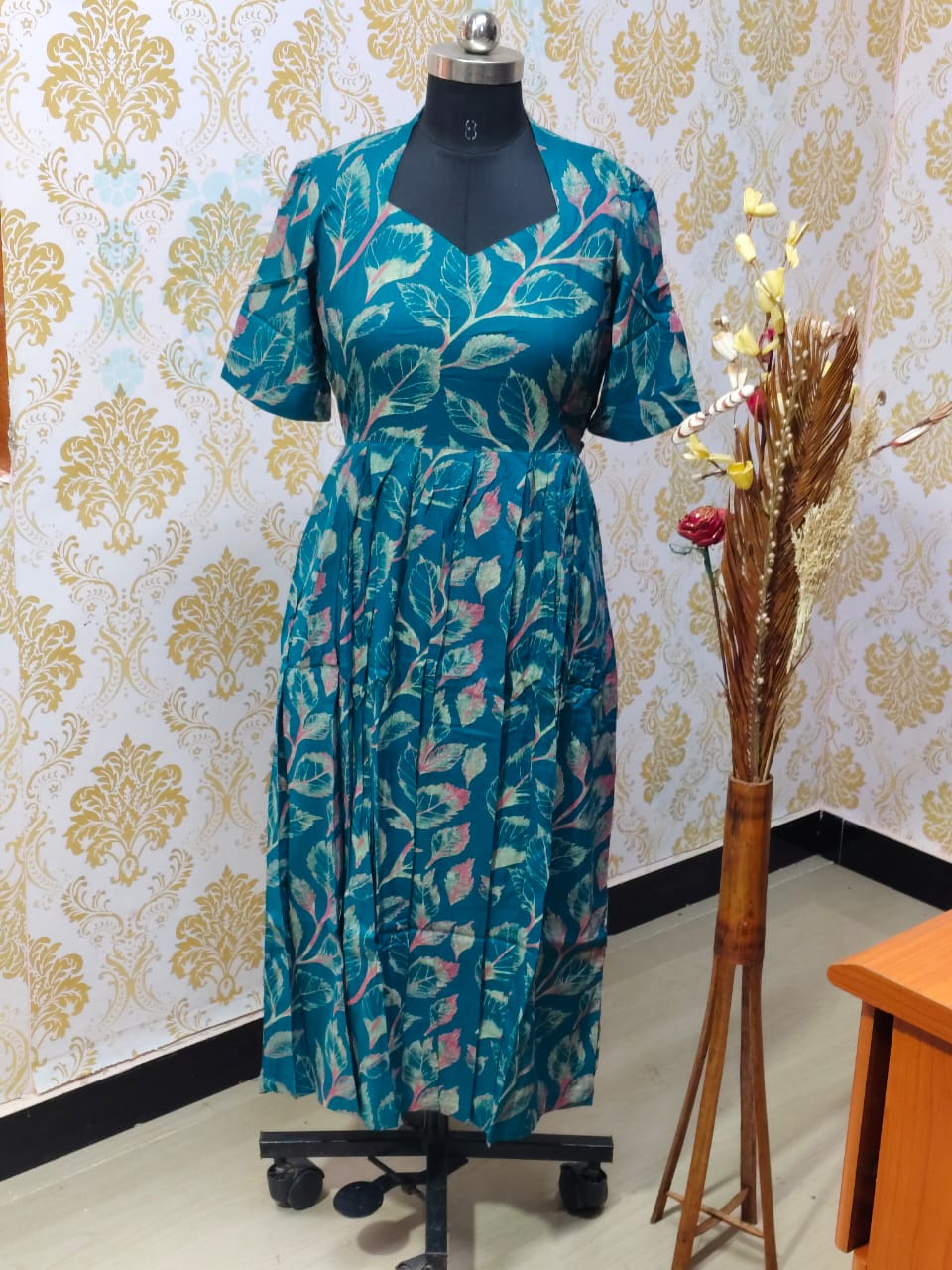 Rayon Floral Frock  CFF149