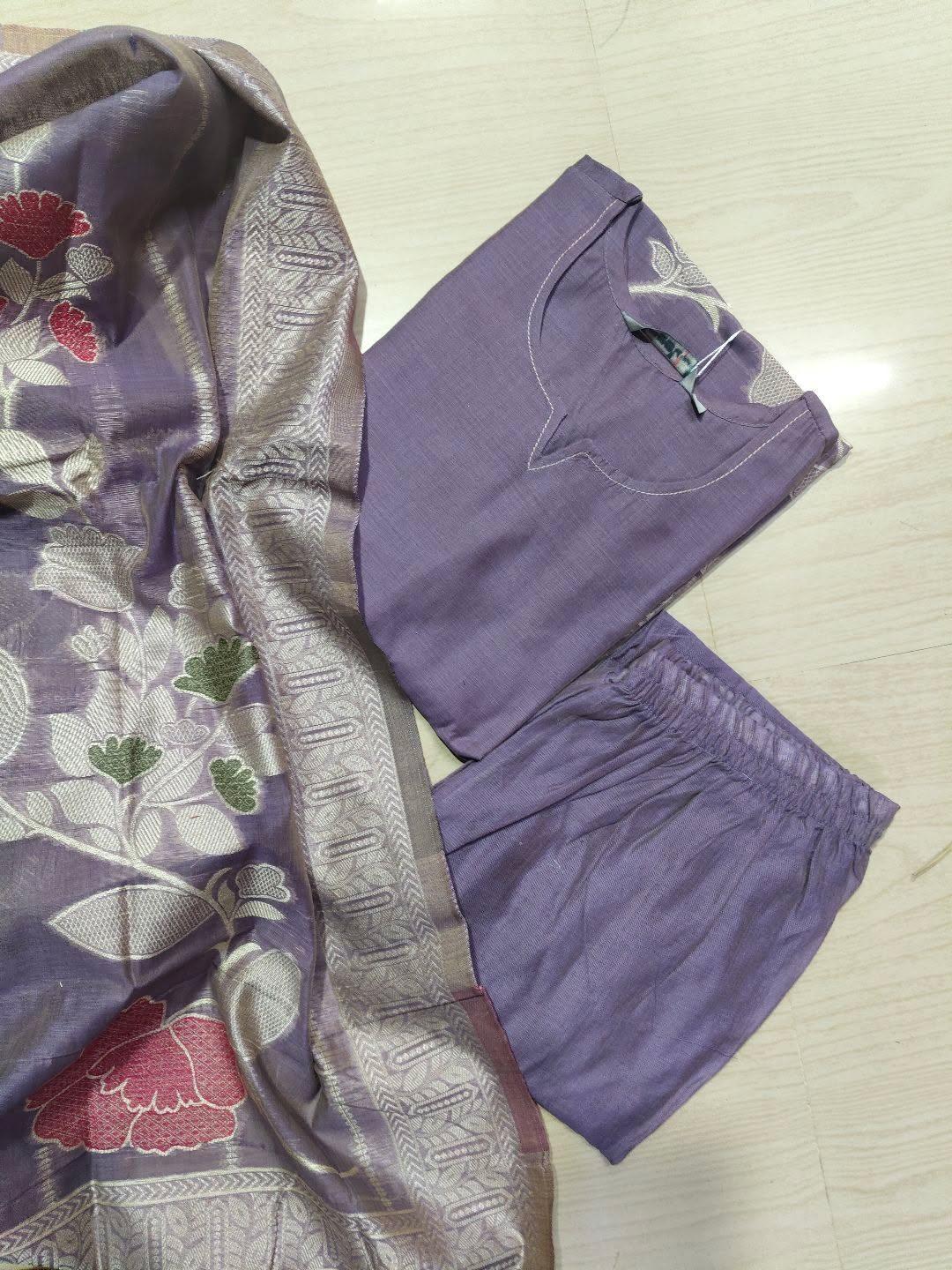 Premium Jamdani Kurti  Set EW87