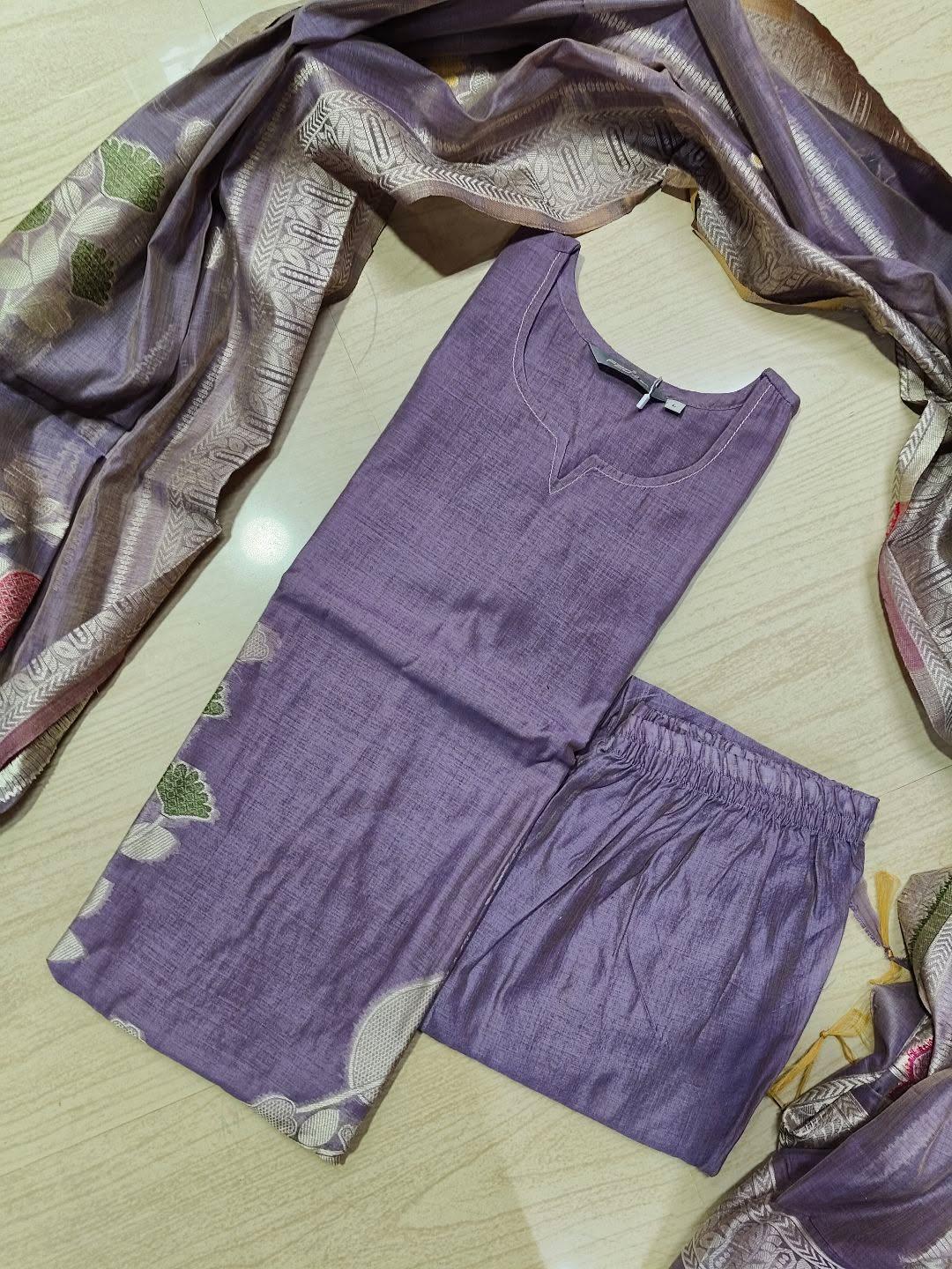 Premium Jamdani Kurti  Set EW87