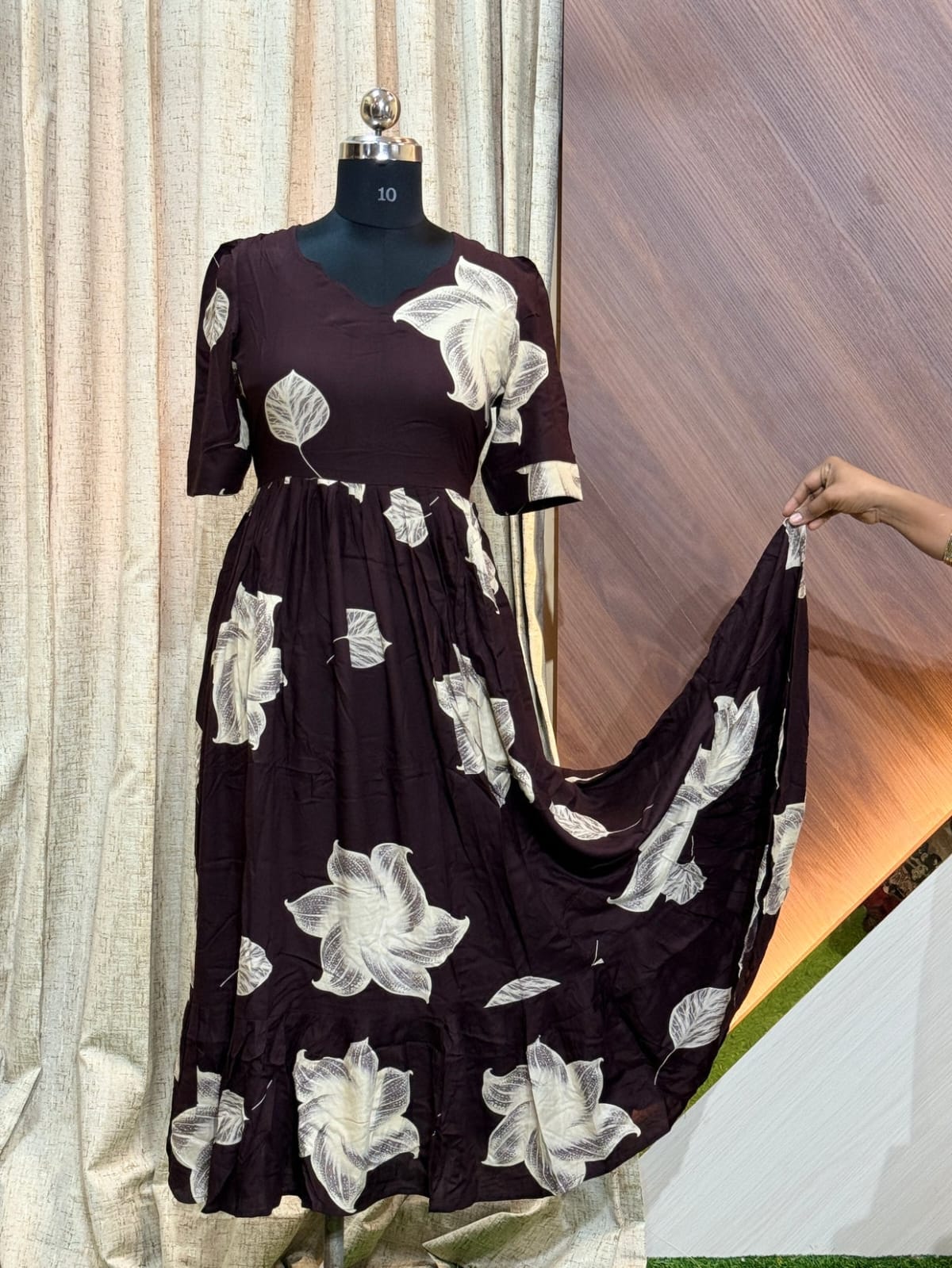 Premium Rayon Floral Frock RF04