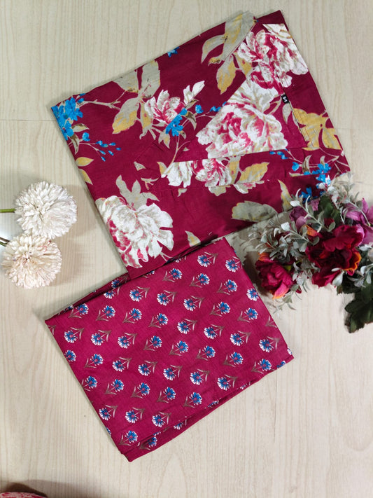 Jaipur Cotton Kurti with Pant - JCK04