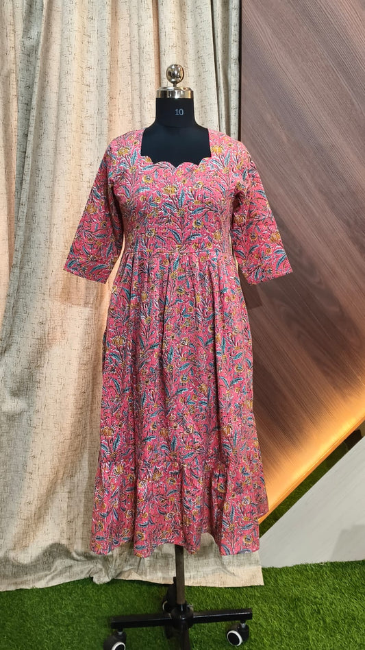 Cotton Kantha Frocks  CKF04