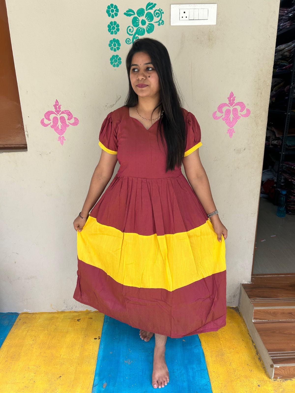 Raw Silk Frock RF04