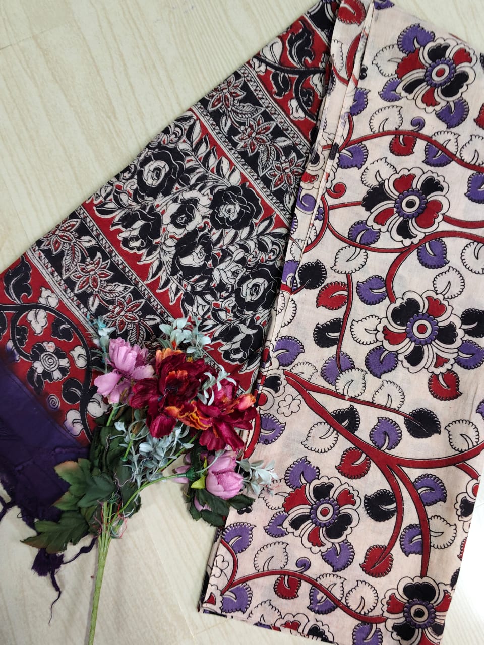 Kalamkari Pure Cotton Duppatas KCD04