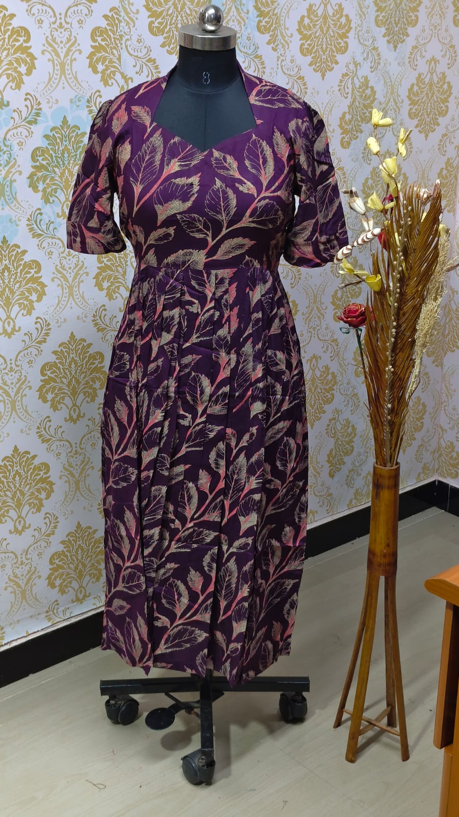 Rayon Floral Frock  CFF150