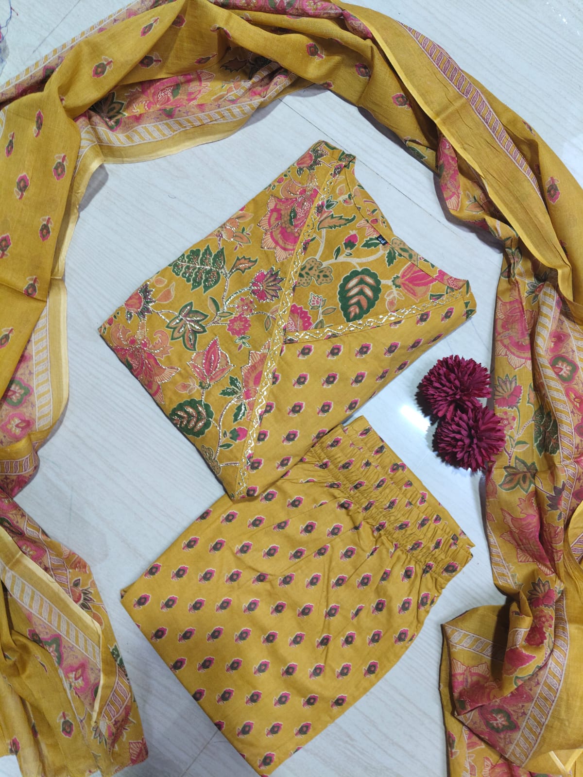 Cotton Floral Anarkali - CA50