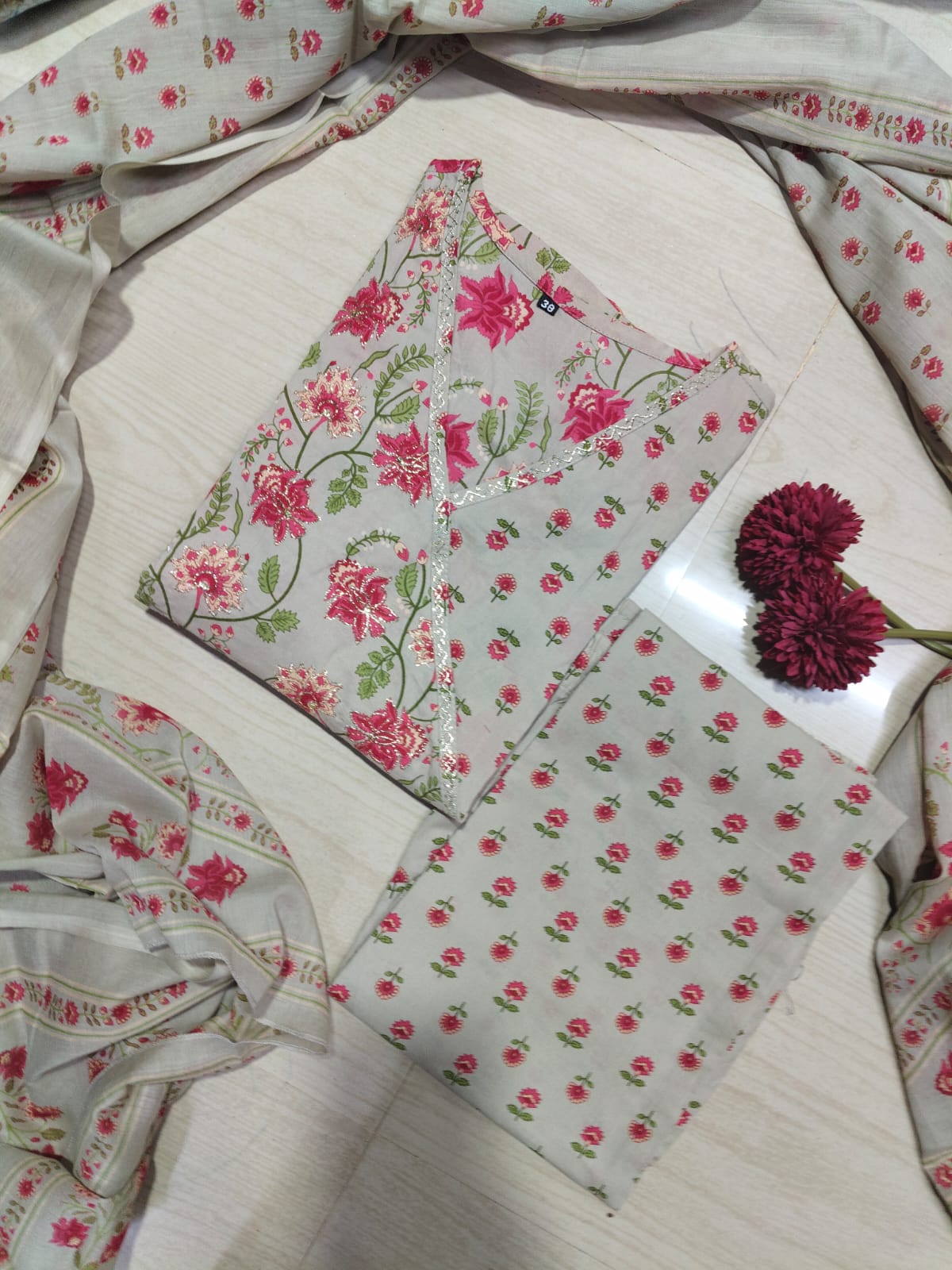 Cotton Floral Anarkali - CA51